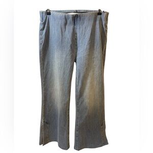 Soft Surroundings flare leg pull on jeans medium